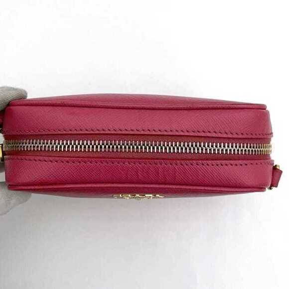 PRADA Pink Leather Saffiano Shoulder Bag - Picture 8 of 11